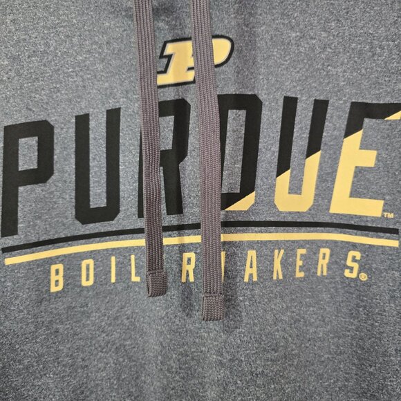 Purdue Boilermakers Men's Champion Pullover Hoodie Polyester Gray Size Medium - Picture 2 of 7